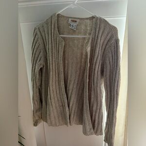 Talbots Petite Tan Cardigan Sweater Size M